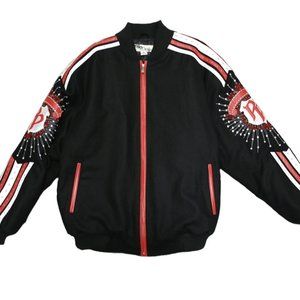 Pelle Pelle Wool Jacket with White and Red Stripe